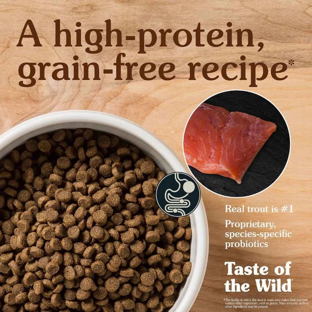 'BUNDLE DEAL/FREE TREAT': Taste Of The Wild Canyon River Trout & Smoke-Flavored Salmon Grain-Free Dry Cat Food