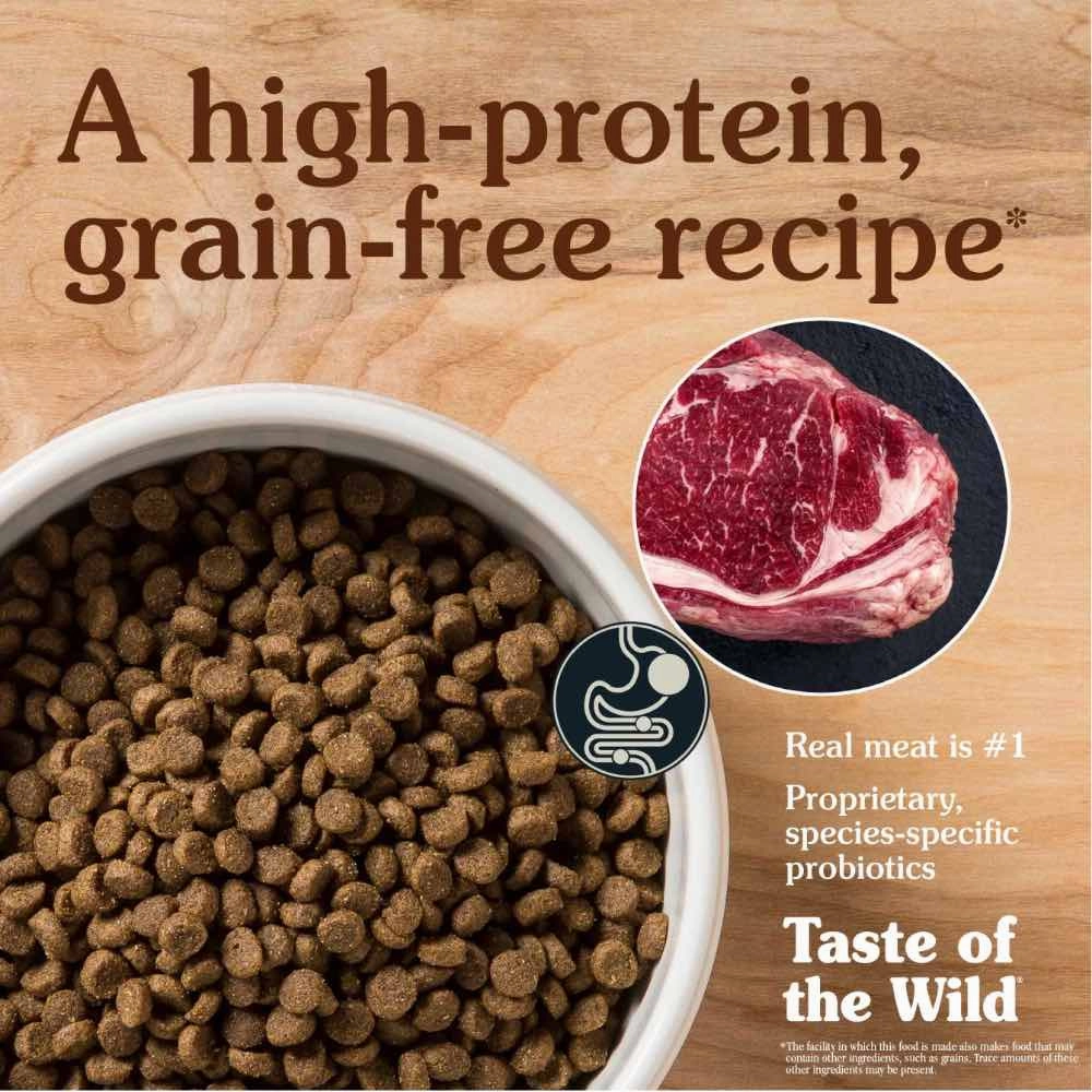'BUNDLE DEAL/FREE TREAT': Taste Of The Wild High Prairie Puppy Bison & Venison Grain-Free Dry Dog Food