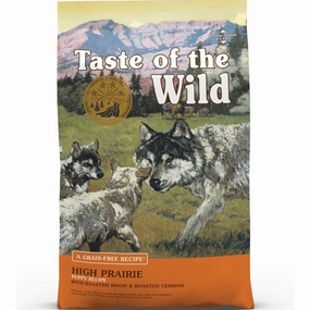 'BUNDLE DEAL/FREE TREAT': Taste Of The Wild High Prairie Puppy Bison & Venison Grain-Free Dry Dog Food
