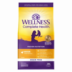 'FREE TREATS': Wellness Complete Health Grain-Free Indoor Deboned Chicken & Chicken Meal Adult Dry Cat Food 11.5lb