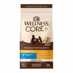 'FREE TREATS': Wellness CORE  Indoor Salmon & Herring Grain-Free Dry Cat Food