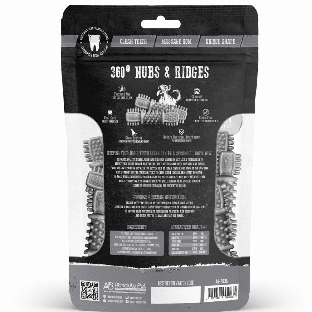 Absolute Holistic Dental Chew Charcoal Value Pack 160g