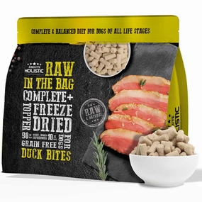 Absolute Holistic Raw in the Bag Duck Bites Complete Freeze Dried Dog Food 14oz