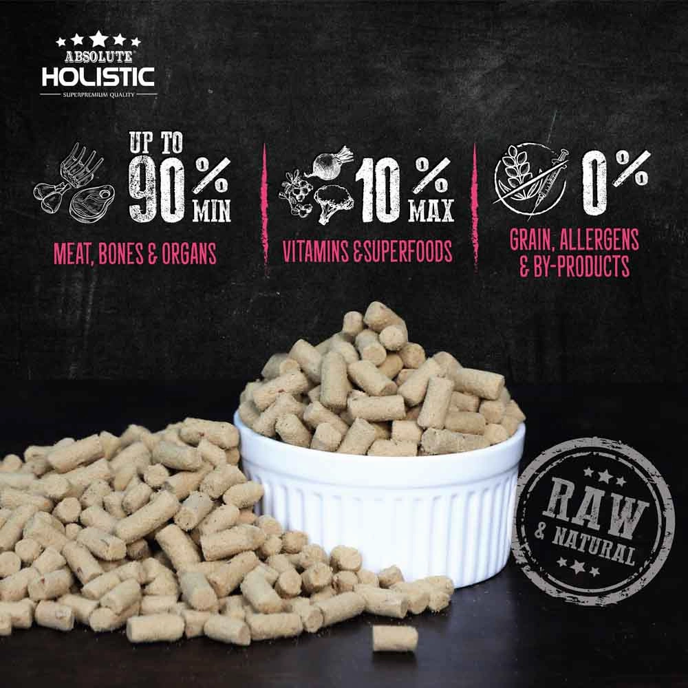 Absolute Holistic Raw in the Bag Duck Bites Complete Freeze Dried Dog Food 14oz