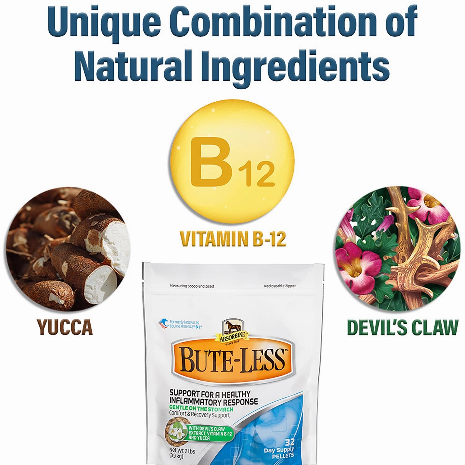 Absorbine Bute-Less Pellets Comfort & Recovery Horse Supplement