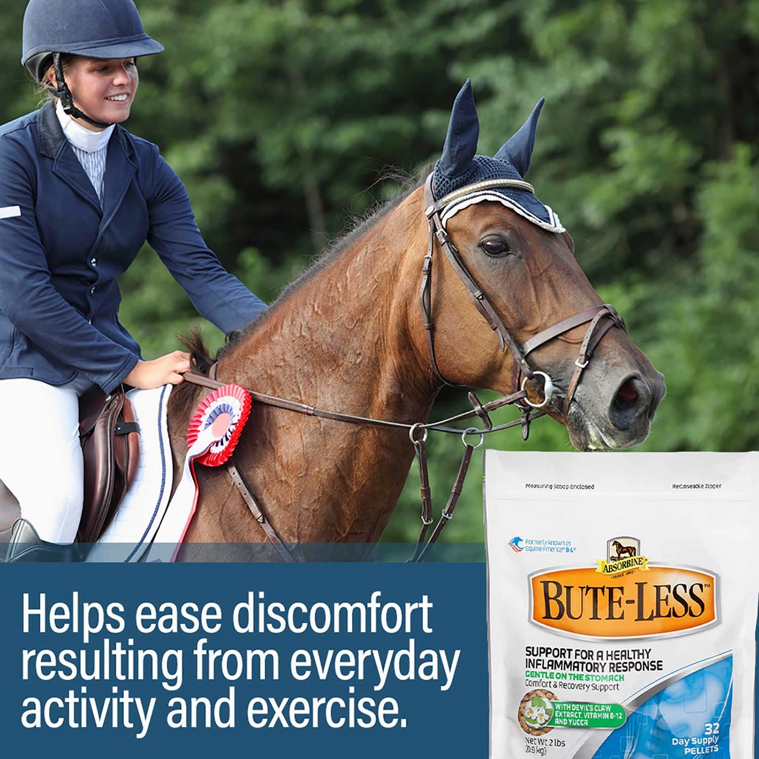 Absorbine Bute-Less Pellets Comfort & Recovery Horse Supplement