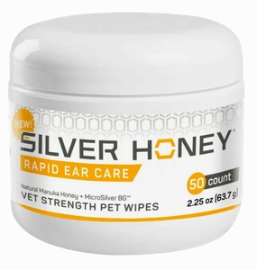 Absorbine Silver Honey Dog & Cat Rapid Ear Care Pet Wipes 50ct.