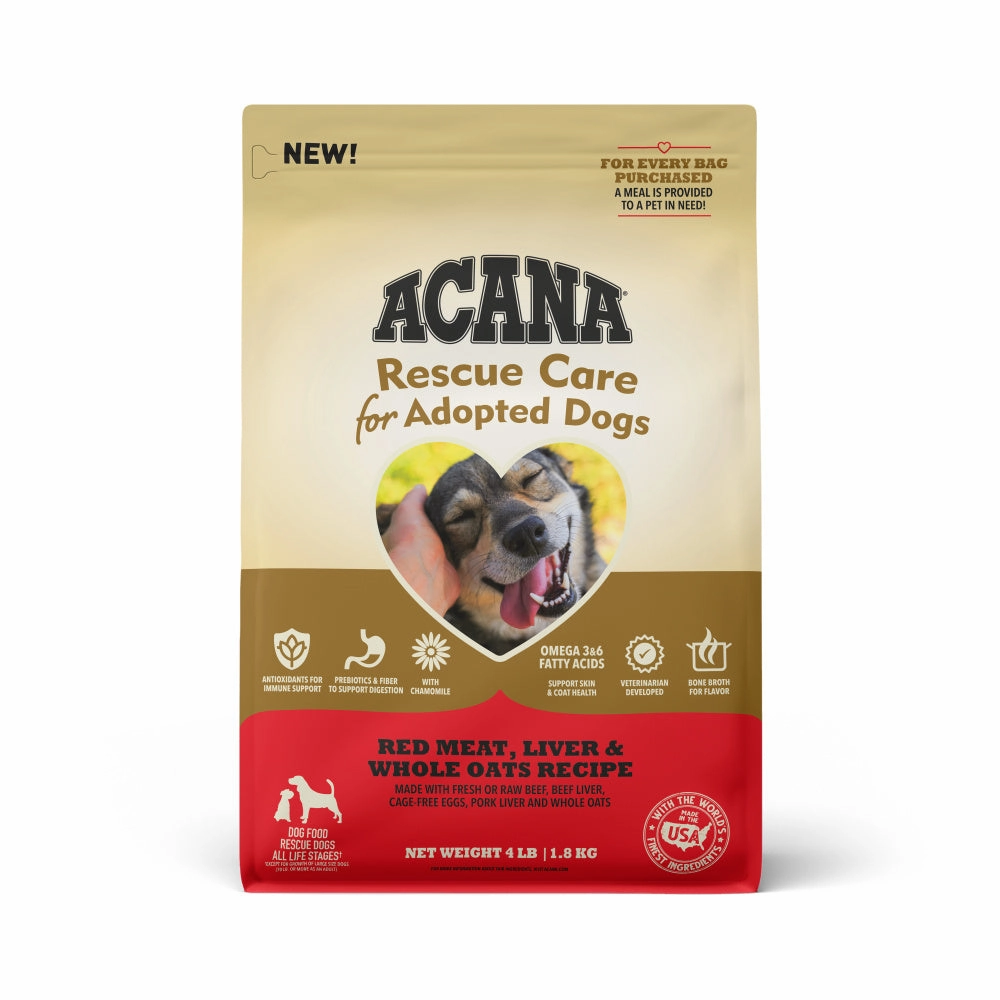 ACANA Rescue Care For Adopted Dogs Premium Dry Food Red Meat, Liver & Whole Oats Recipe