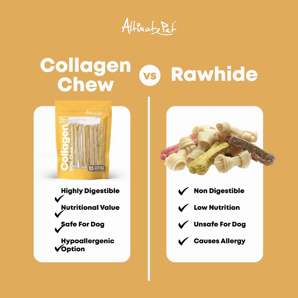 Altimate Pet Lamb Knotted Bone Collagen Dog Chews 7pcs