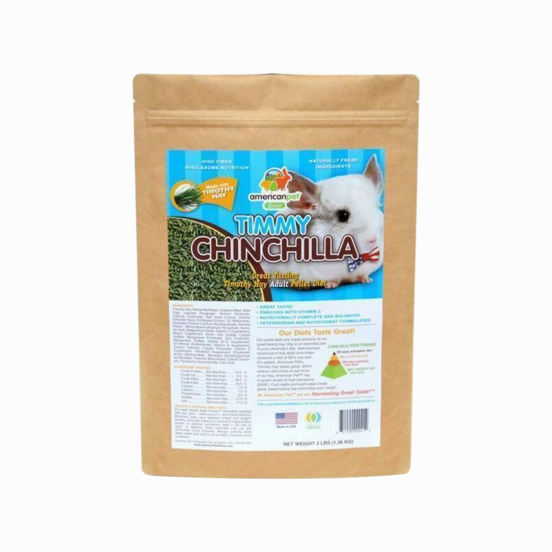 American Pet Diner Timmy Chinchilla Timothy Hay Adult Pellet Diet 3lb