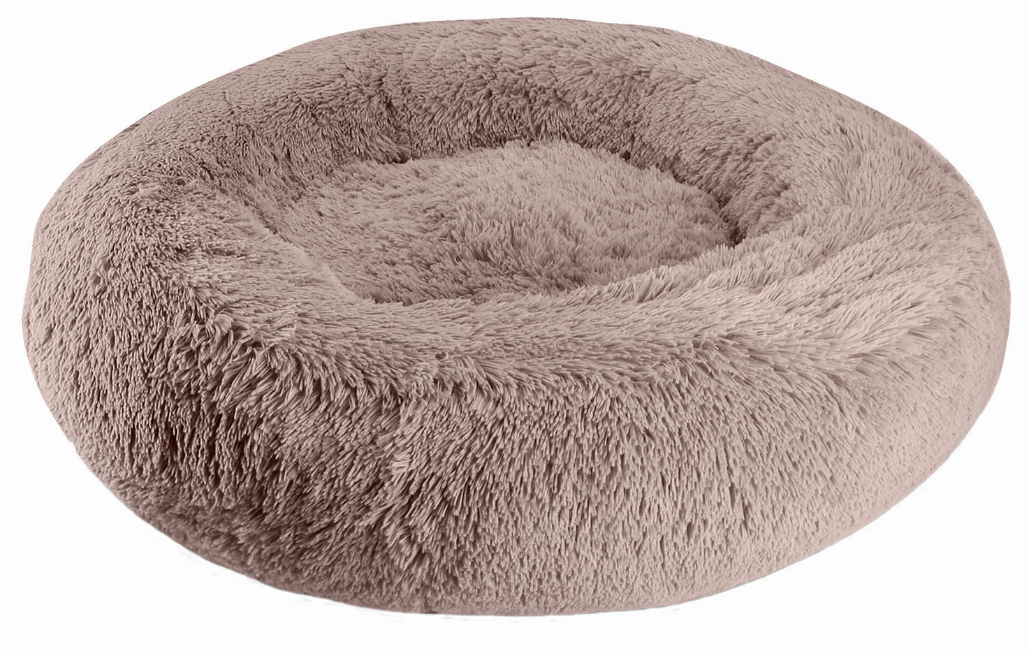 Arlee Shaggy Fur Donut Pet Bed, 22" x 8"
