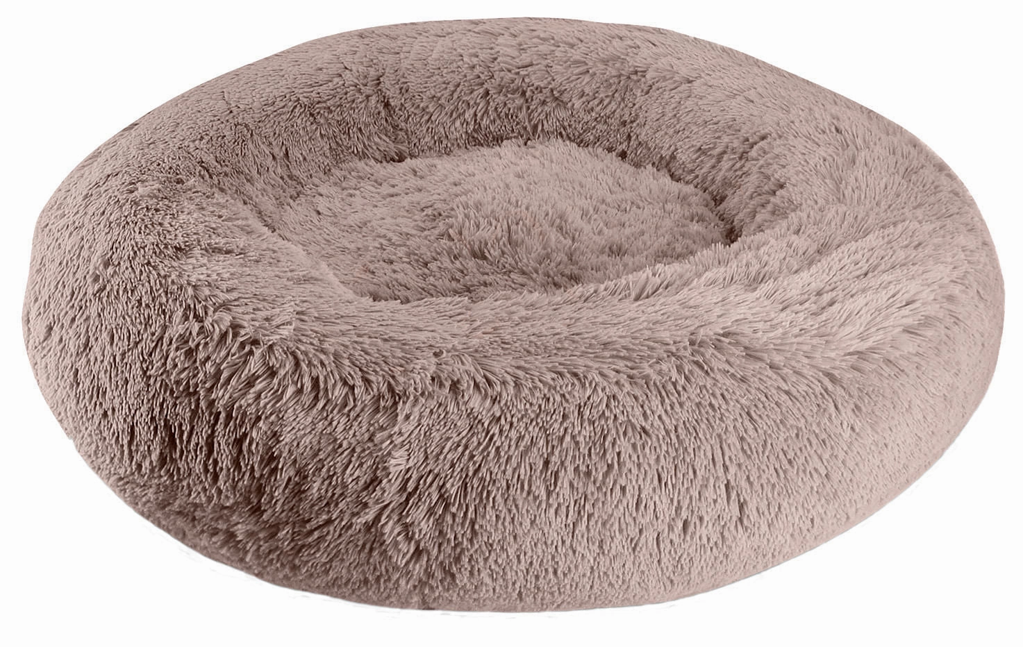 Arlee Shaggy Fur Donut Pet Bed, 28" x 9"