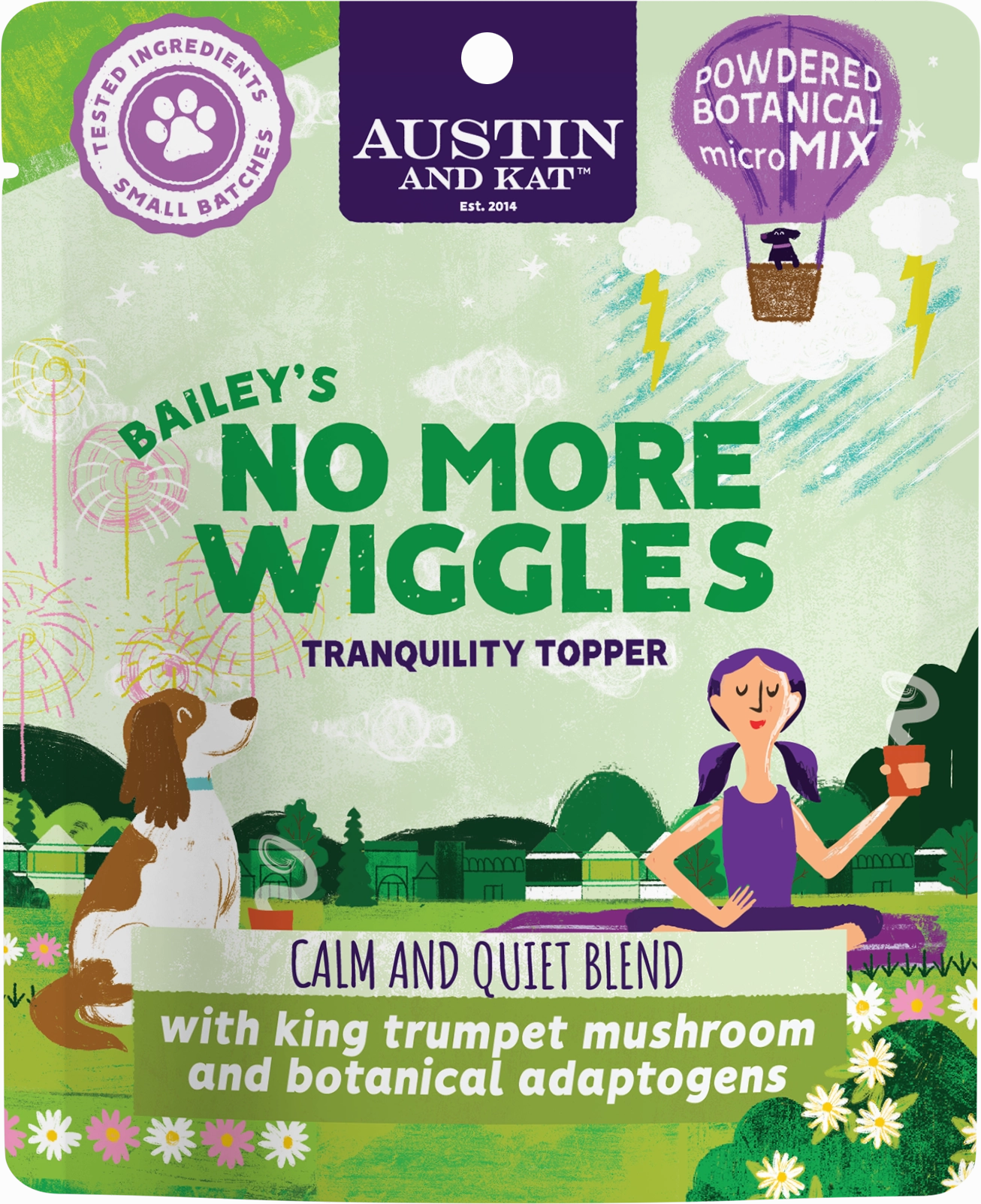Austin and Kat Meal Enhancing Topper - Bailey's No More Wiggles Tranquility 77g Pouch