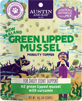Austin and Kat Meal Enhancing Topper - Green Lipped Mussel 66g Pouch