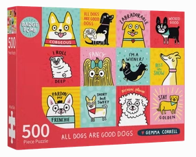 Badge Bomb Gemma Correll - All Dogs Are Good Dogs Jigsaw Puzzle