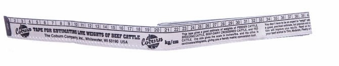 Beef Cattle Weigh Tape