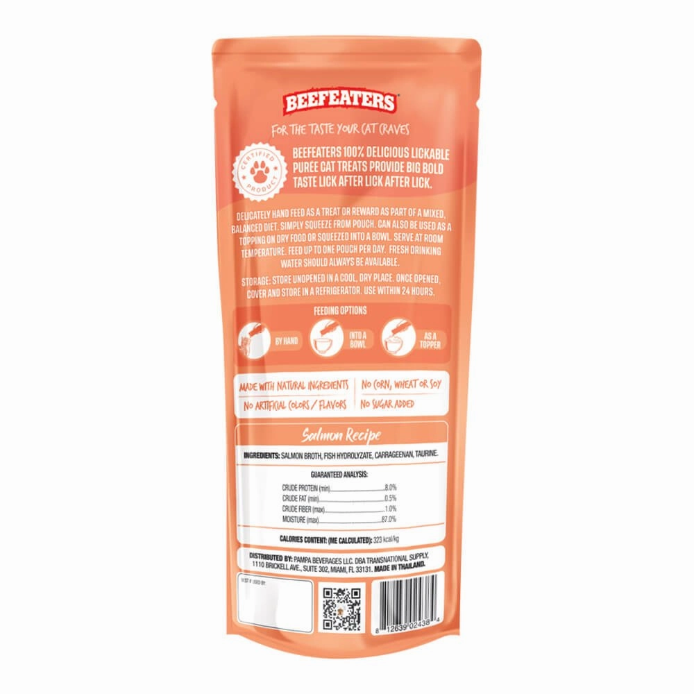 Beefeaters Lickables Puree Cat Treat, 3 ct, Case of 12