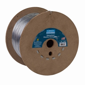 Bekaert 14 gauge Galvanized Electric Fence Wire, 2640 Feet