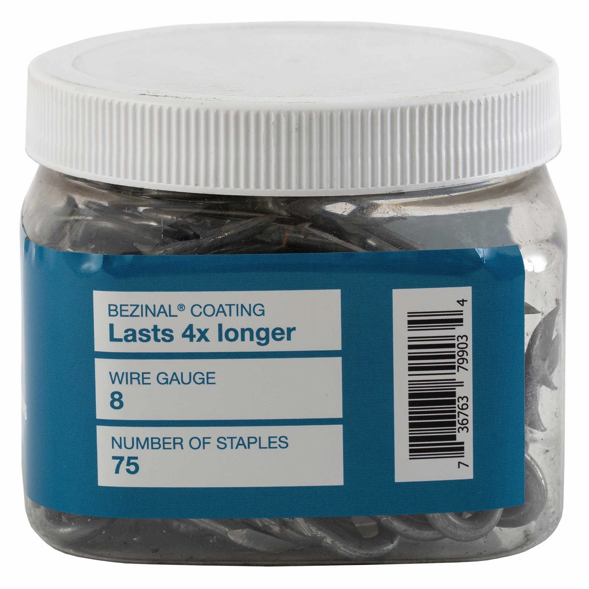Bekaert 1.5" 8 ga Double Barbed Fence Staples, 75 ct/tub
