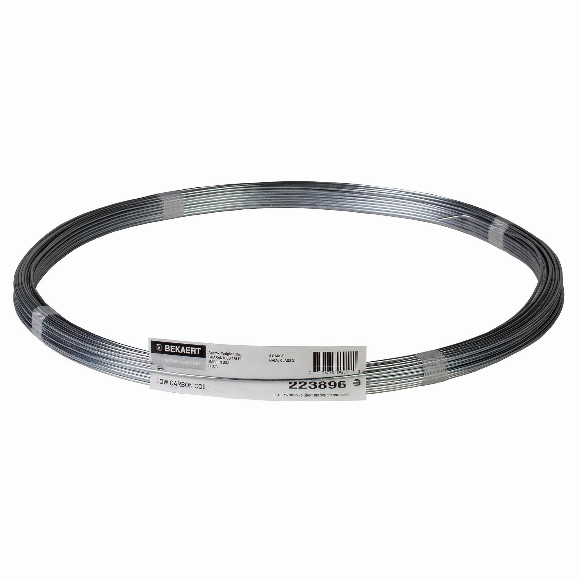 Bekaert 9 ga Class 3 10 lb Coil, DOT