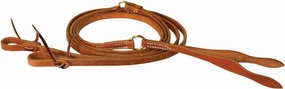 Berlin Leather Harness Leather Flat Romel Rein, 1/2" x 8'
