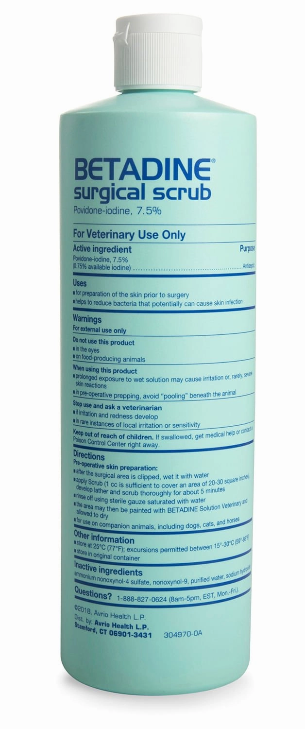 Betadine Surgical Scrub Sudsing Skin Cleanser (Povidone Iodine)