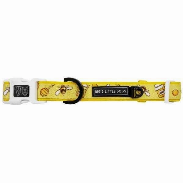 Big & Little Dogs Bee-Hiving Collar & Bow Tie