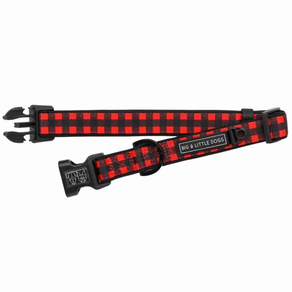 Big & Little Dogs Plaid to the Bone Collar & Bow Tie