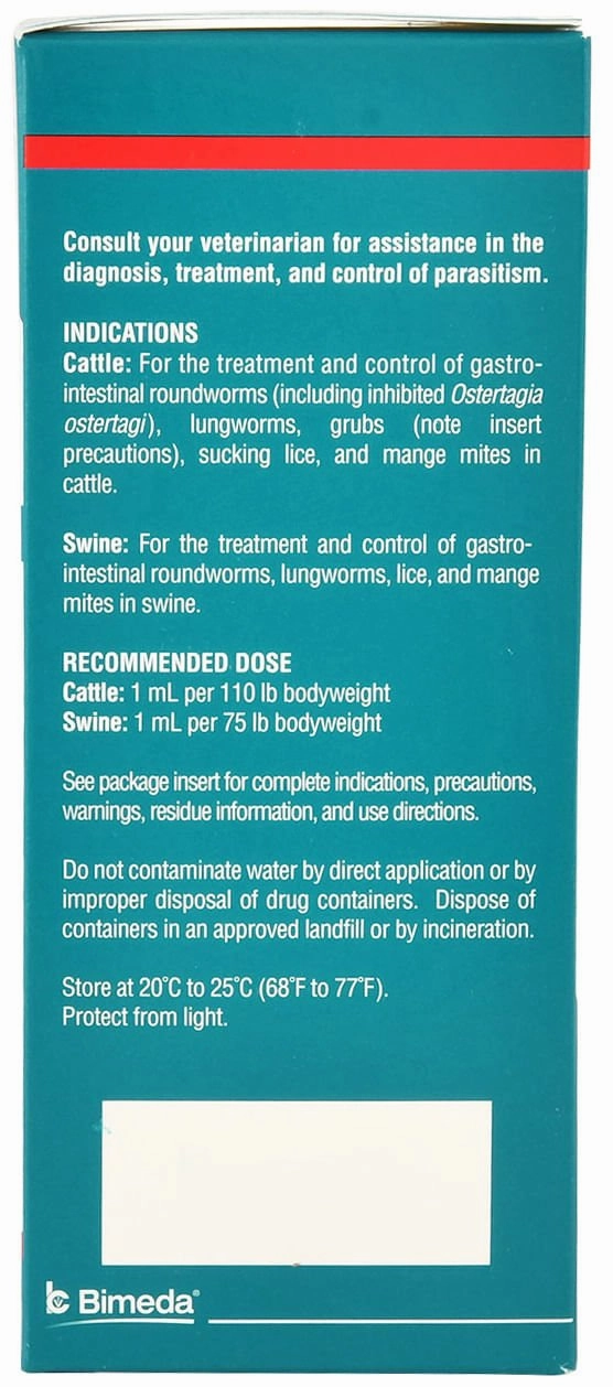 Bimectin Injection (1%) Cattle & Swine Dewormer