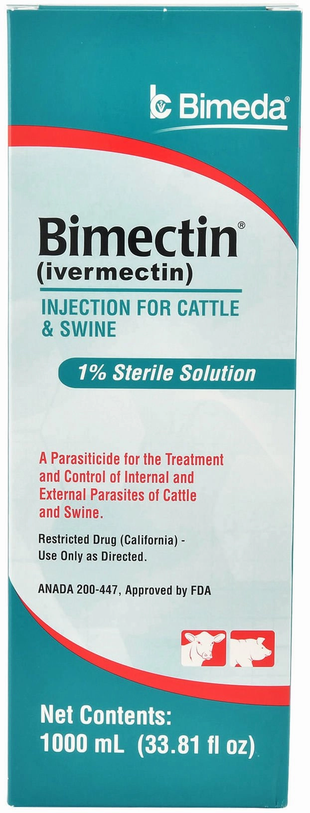 Bimectin Injection (1%) Cattle & Swine Dewormer