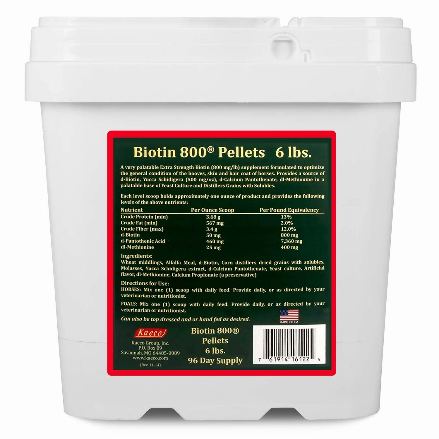 Biotin 800 Pellets Equine Supplement