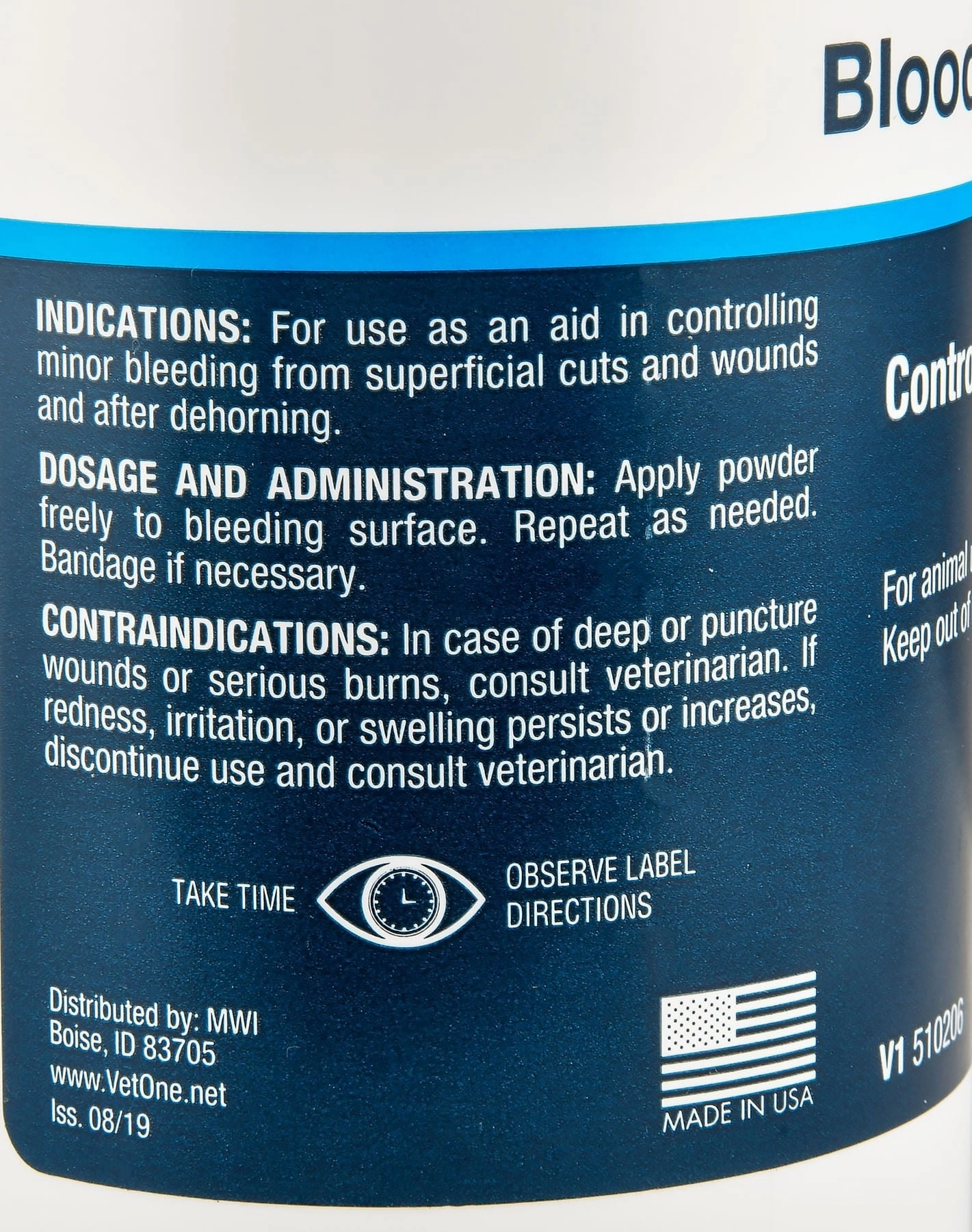 Blood Stop Powder for Animals, 16 oz