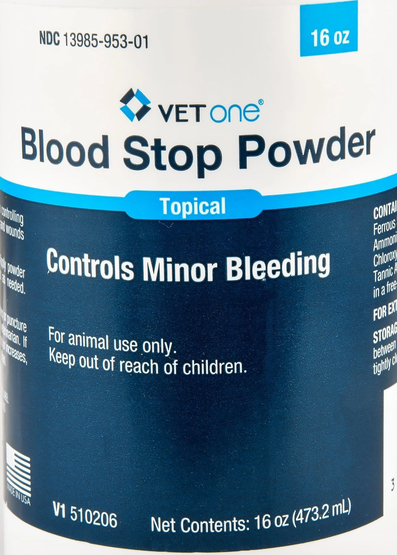 Blood Stop Powder for Animals, 16 oz