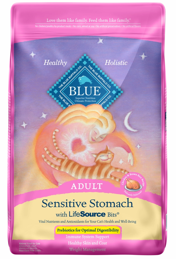 Blue Buffalo Tastefuls Sensitive Stomach Natural Chicken & Brown Rice Dry Cat Food