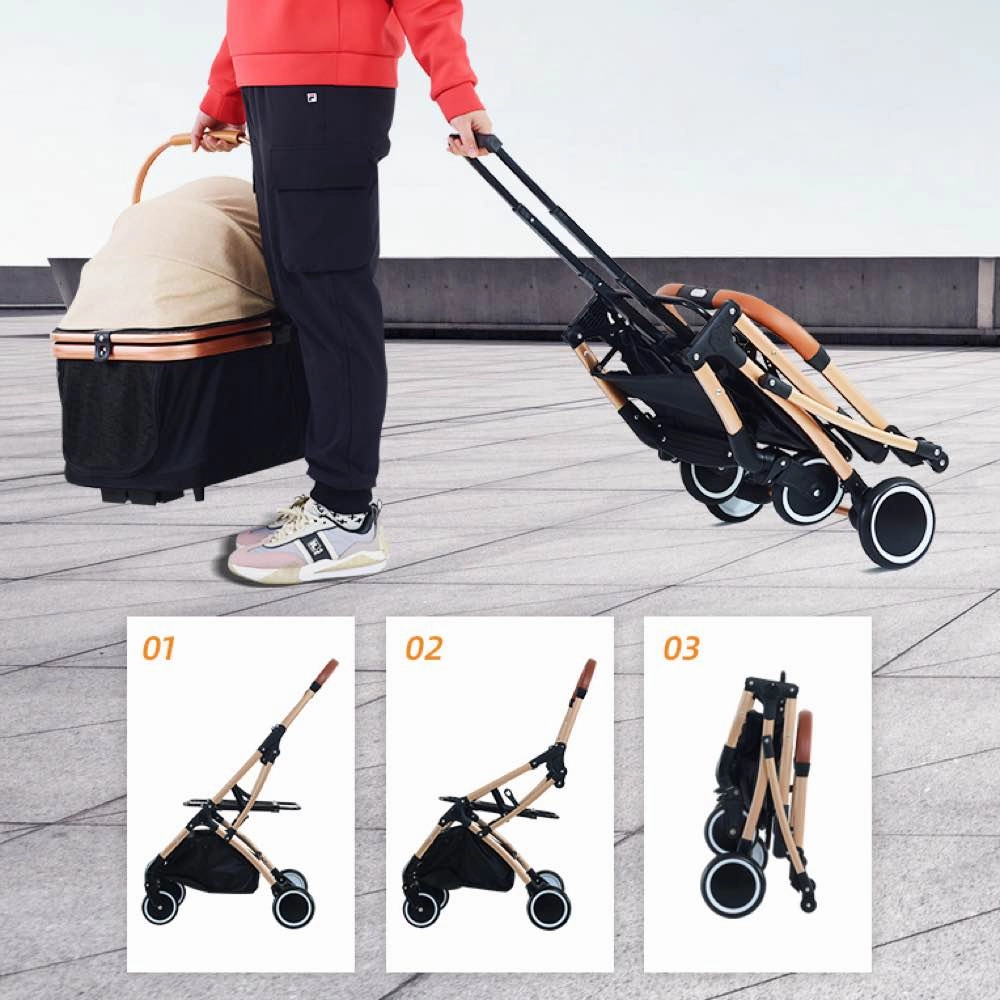 BNDC Pet Stroller 106 For Cats & Dogs (Grey)