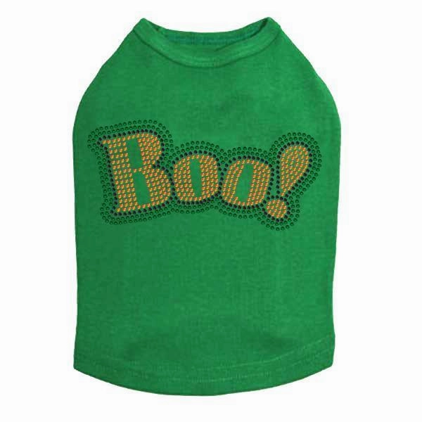 Boo! Rhinestone Dog Tank