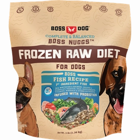Boss Dog Frozen Complete Raw Fish Nuggs 3lb Bag *Special Order Only*