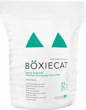 BoxieCat Premium Clumping Clay - Gently Scented - Cat Litter