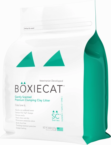 BoxieCat Premium Clumping Clay - Gently Scented - Cat Litter