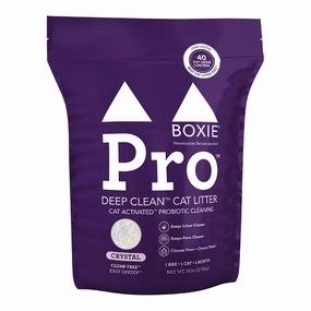 BoxiePro Crystal Deep Clean Probiotic Clay Cat Litter