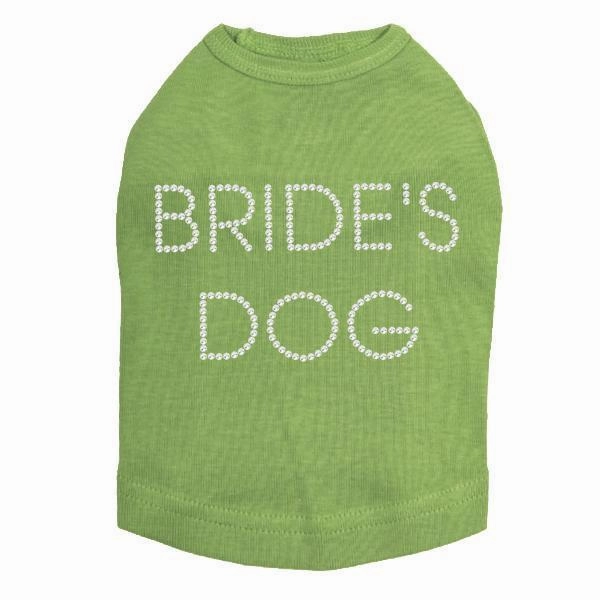 Brides Dog Rhinestone Dog Tank