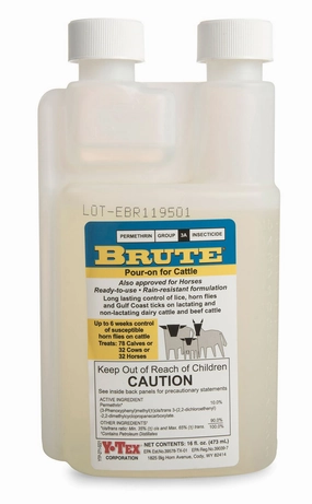 Brute Pour-On Insecticide for Fly & Pest Control