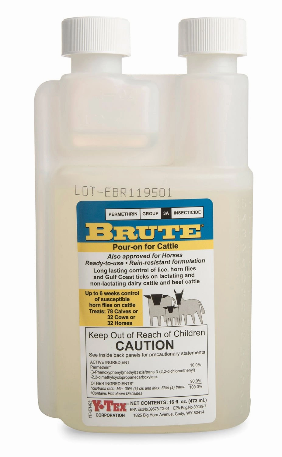 Brute Pour-On Insecticide for Fly & Pest Control