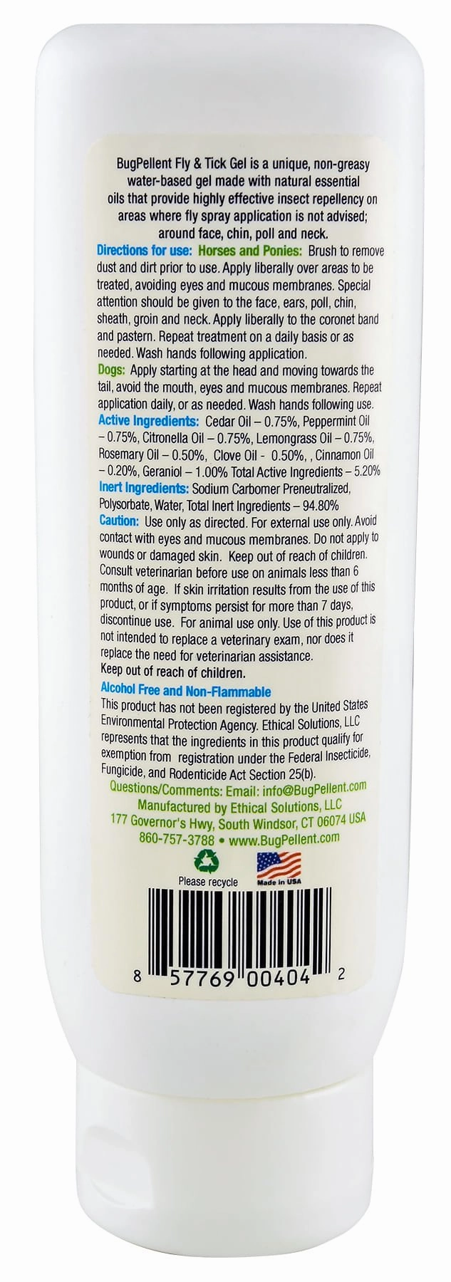BugPellent Natural Fly & Tick Gel