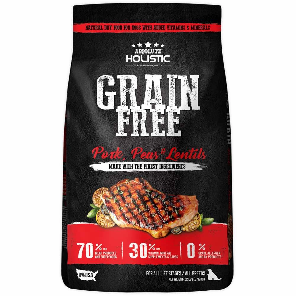 BUNDLE DEAL: Absolute Holistic Pork, Peas & Lentils Grain-Free Dry Dog Food