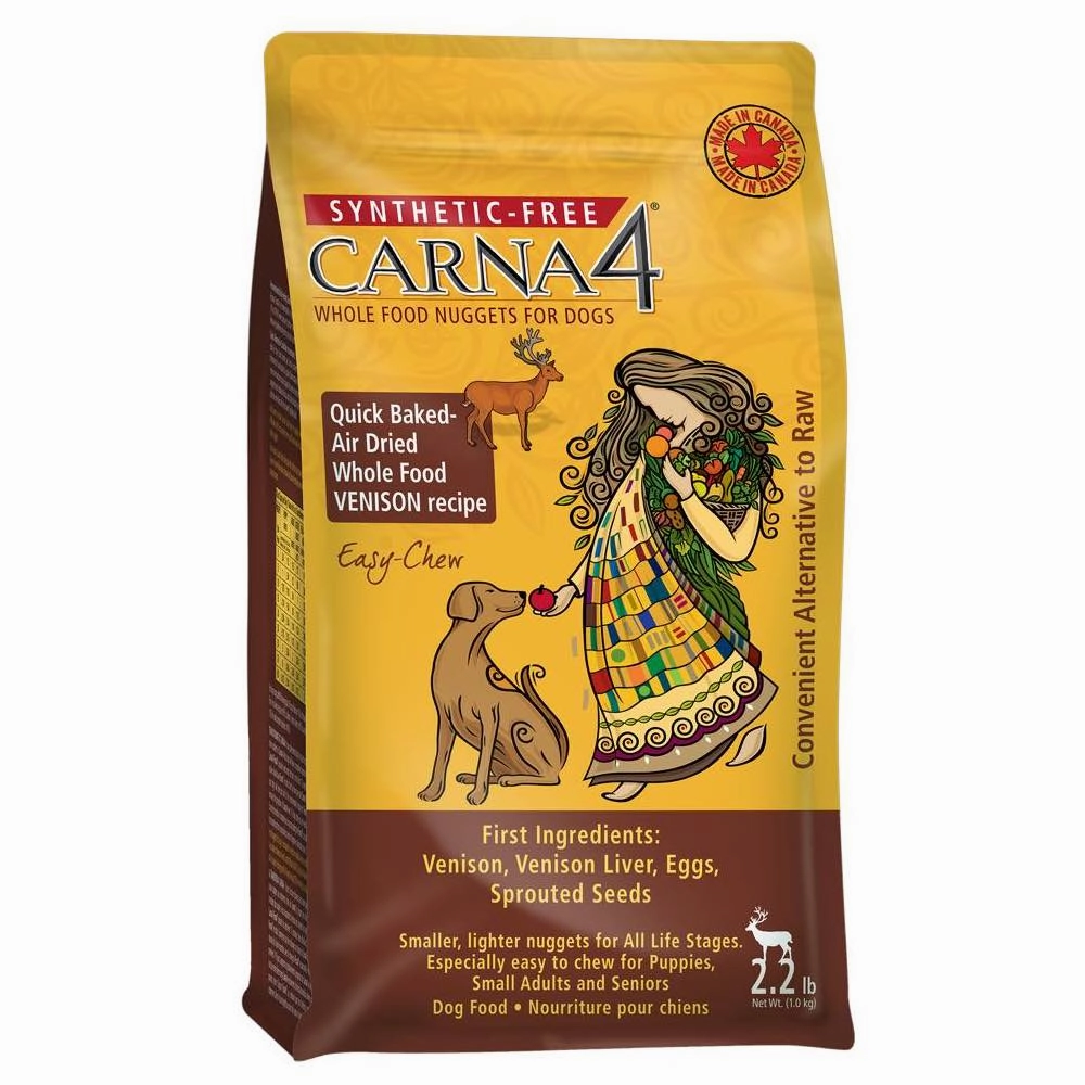 BUNDLE DEAL: Carna4 Quick Baked Air Dried Easy Chew Venison Grain-Free Dry Dog Food