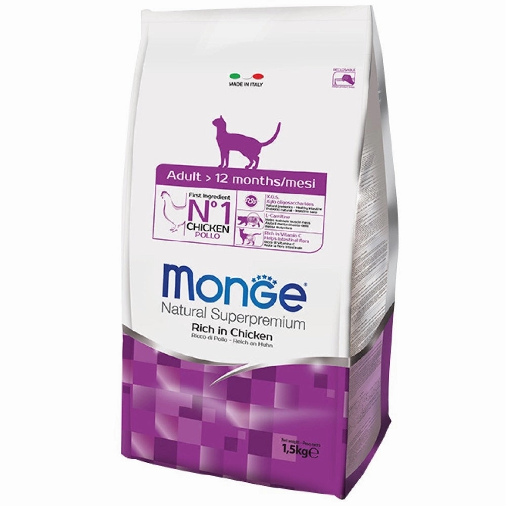BUNDLE DEAL: Monge Adult Chicken Dry Cat Food