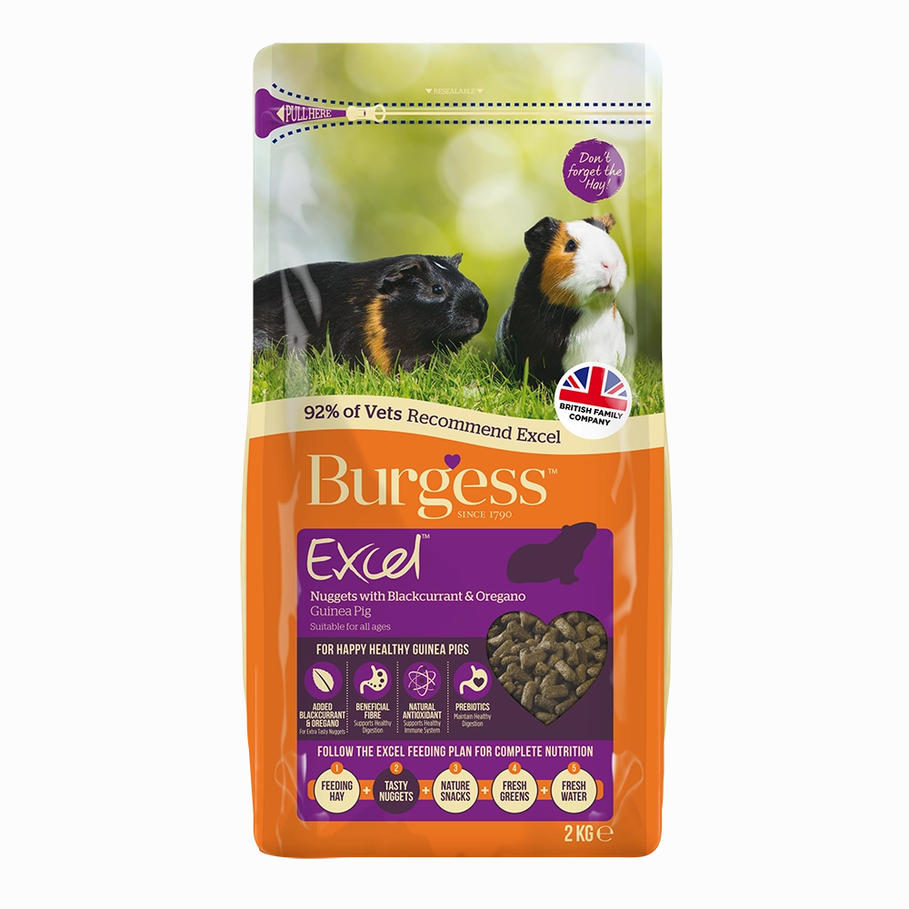 Burgess Excel Guinea Pig Nuggets with Blackcurrant & Oregano 2kg