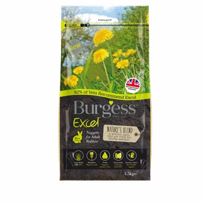 Burgess Excel Nature's Blend Nuggets for Adult Rabbits 1.5kg
