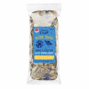 Burgess Excel Nature Snacks Forage & Feast Bar with Cornflower 60g